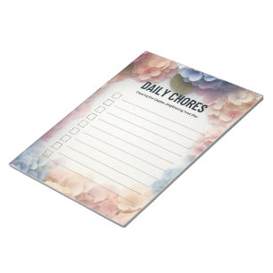 Bloc-note Pages d'hydrangea pour les tâches quotidiennes