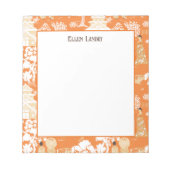 Bloc-note Pagode de la Chinoiserie orange (Devant)