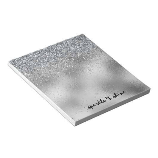 Bloc-note Paillette d'Argent (Incliné)