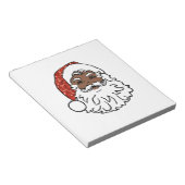 Bloc-note paillettes noir santa claus (Incliné)