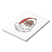 Bloc-note paillettes noir santa claus (Tourné)
