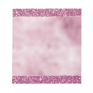 Bloc-note Paillettes roses scintillantes féminines