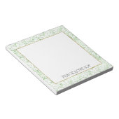 Bloc-note Paillettes Vertes Points Dorés Glitz   (Incliné)