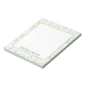 Bloc-note Paillettes Vertes Points Dorés Glitz   (Tourné)