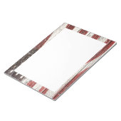 Bloc-note Painted American Flag on Rustic Wood Texture (Incliné)