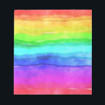 Bloc-note Painted Rainbow<br><div class="desc">This design features a child-like painting of a rainbow in various bright colors. Je veux dire,  je veux dire,  je veux dire,  je veux dire,  c'est un smile on even the surliest face !</div>