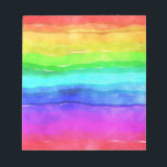 Bloc-note Painted Rainbow<br><div class="desc">This design features a child-like painting of a rainbow in various bright colors. Je veux dire,  je veux dire,  je veux dire,  je veux dire,  c'est un smile on even the surliest face !</div>