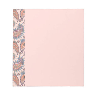 Bloc-note Paisley dans le rose