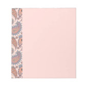 Bloc-note Paisley en rose (Devant)