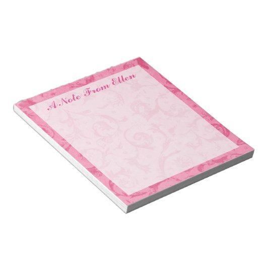 Bloc-note Paisley rose (Incliné)