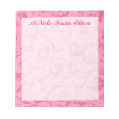 Bloc-note Paisley rose (Devant)