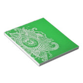 Bloc-note Paisley vert (Incliné)