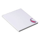 Bloc-note Paisley violet rose (Incliné)