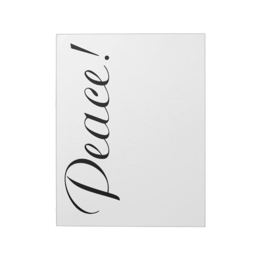 BLOC-NOTE PAIX (Tourné)