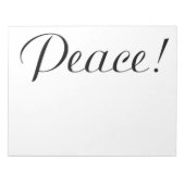 BLOC-NOTE PAIX (Devant)