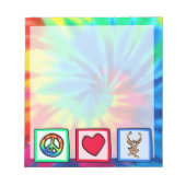 Bloc-note Paix, Amour, Singes (Devant)