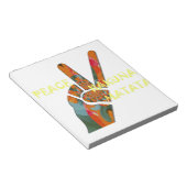 Bloc-note Paix dehors : panneau Vibes de Hakuna Matata (Incliné)