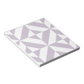 Bloc-note Pale Cool Grape Geometric Deco Cube Pattern (Incliné)