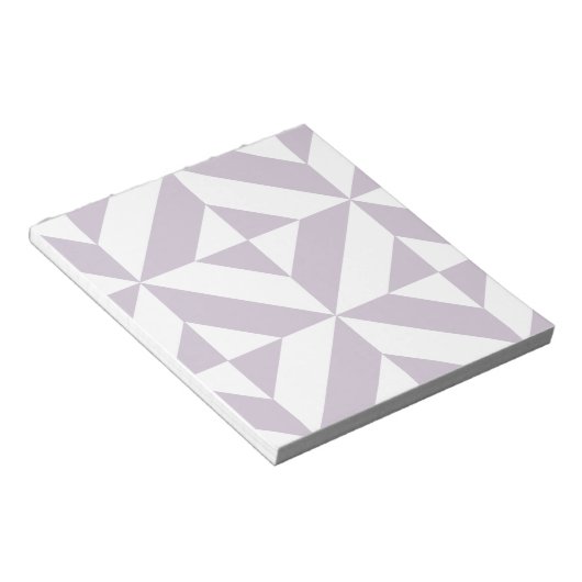Bloc-note Pale Cool Grape Geometric Deco Cube Pattern (Incliné)