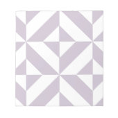 Bloc-note Pale Cool Grape Geometric Deco Cube Pattern (Devant)