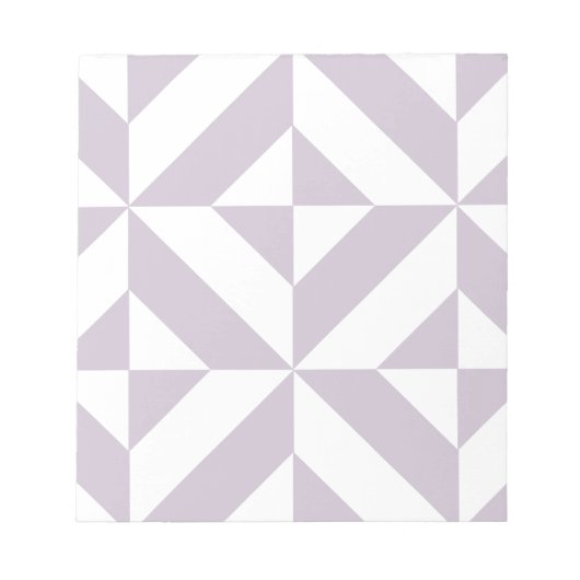 Bloc-note Pale Cool Grape Geometric Deco Cube Pattern (Devant)