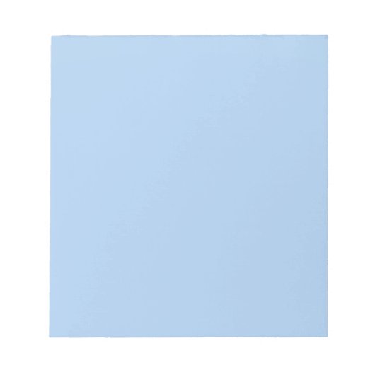 Bloc-note Pale Cornflower bleu couleur solide (Devant)