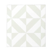 Bloc-note Pale Gray Geometric Deco Cube Pattern (Devant)