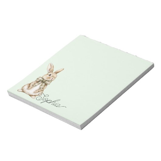 Bloc-note Pale Mint Bunny Rabbit   (Tourné)