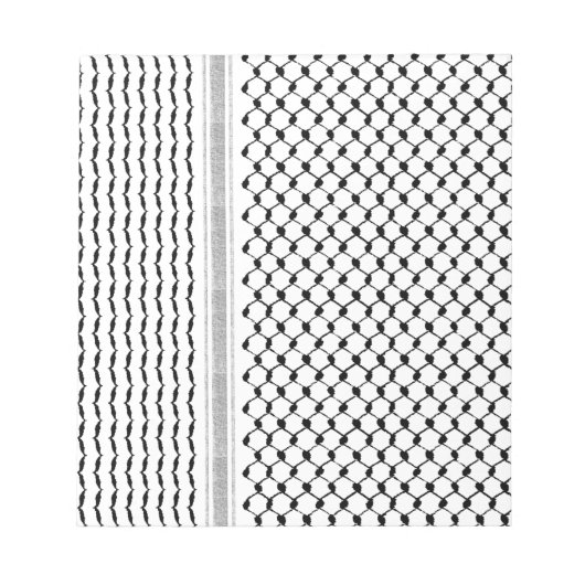 Bloc-note Palestinien Kufiya Personnalisé Conçu (Devant)