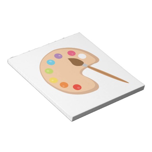 Bloc-note Palette de peinture (Incliné)