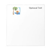 Bloc-note Palm, Soleil et Mer (Devant)