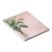 Bloc-note Palmier Tropical Rose-Brut (Incliné)