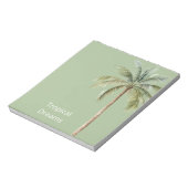 Bloc-note Palmier Tropical Vert (Tourné)