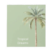 Bloc-note Palmier Tropical Vert (Devant)