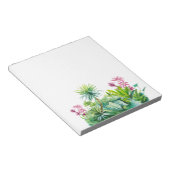 Bloc-note Palmier, vert, rouge feuille nature (Incliné)