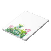 Bloc-note Palmier, vert, rouge feuille nature (Tourné)