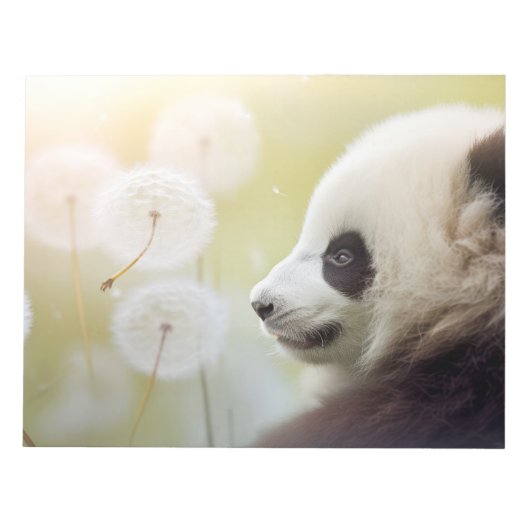 Bloc-note Panda Animaux sauvages Tranquille (Devant)
