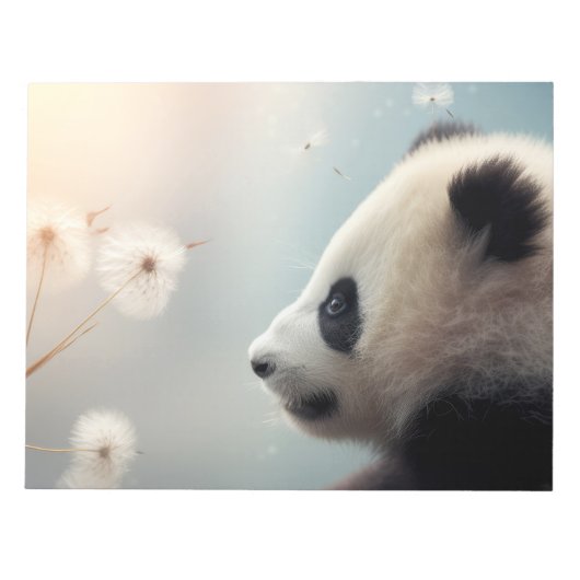 Bloc-note Panda Animaux sauvages Tranquille (Devant)