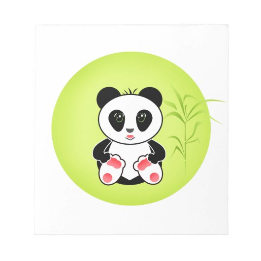 Bloc-note Panda, dessin animé, enfants (Devant)