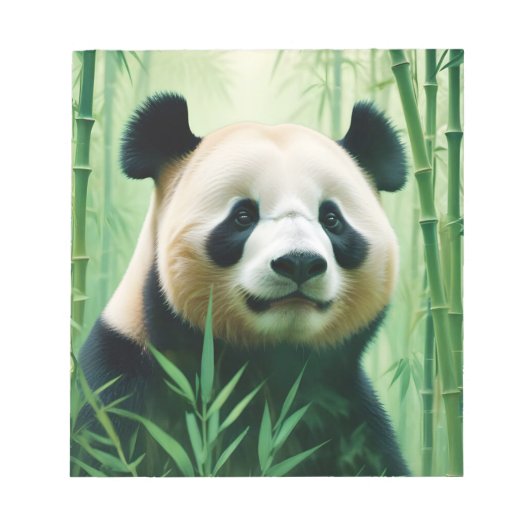 Bloc-note Panda Double exposition Animal Nature sauvage Art (Devant)