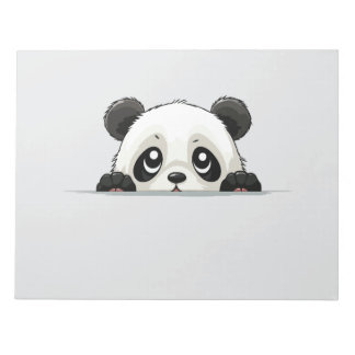 Bloc-note Panda Peeking Cute adorable Drôle animal caricatur