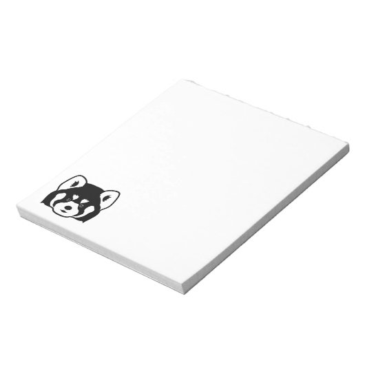 Bloc-note Panda rouge (Tourné)