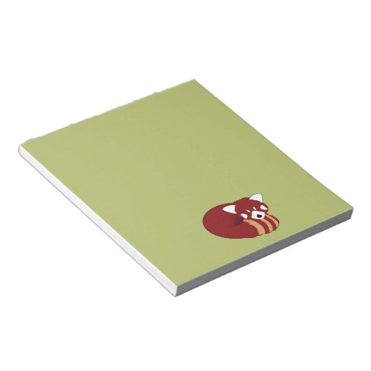 Bloc-note Panda rouge (Incliné)