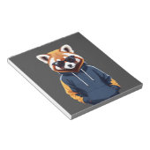 Bloc-note Panda rouge porter Sweat - shirt à capuche drôle C (Incliné)