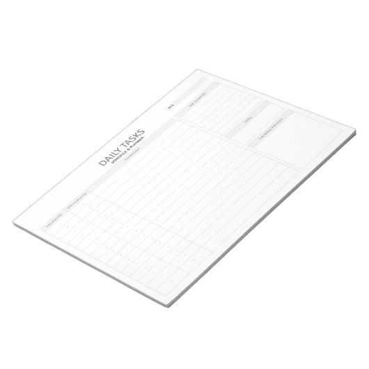 Bloc-note Panier de notes de tâches quotidiennes (Incliné)