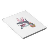 Bloc-note Panier d'oeufs au lapin requin de Pâques mignon Ca (Incliné)
