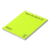 Bloc-note Panneau d'appel radio Lime Green Amateur (Tourné)