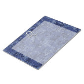 Bloc-note Panneau Leo Zodiac sur Camouflage numérique bleu (Incliné)