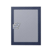 Bloc-note Panneau Virgo Zodiac couleur carbone bleu marine (Tourné)