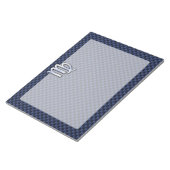 Bloc-note Panneau Virgo Zodiac couleur carbone bleu marine (Incliné)